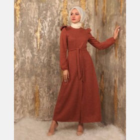 بلوز مصوف تريكو ,, طويل (SH -0254)