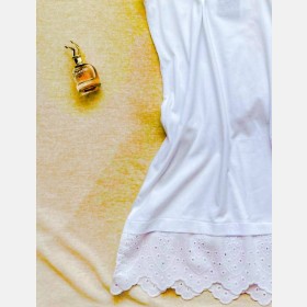 بلوز أساس أبيض ~ قطن (SH -0262)