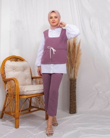 طقم رسمي كريب ~ (TSU-0499)