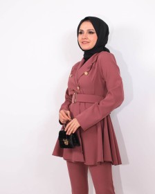 طقم رسمي كريب ~ (TSU-0544)