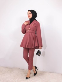 طقم رسمي كريب ~ (TSU-0544)