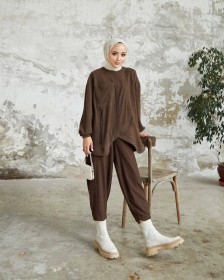 طقم شتوي فضفاض ,, (TSU-0552)