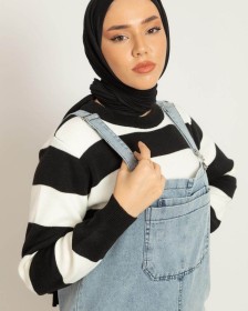 جينز,, فضفاض; بجيب أمامي~ (JU-0048)