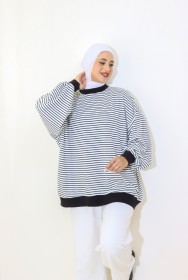 بلوز قطن عملي  ~ فضفاض (SH -0257)