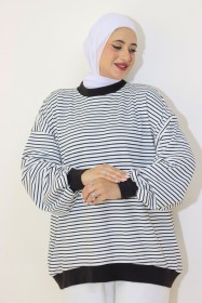 بلوز قطن عملي  ~ فضفاض (SH -0257)