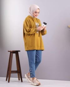 بلوز عملي فضفاض ~ قطن (SH -0153)