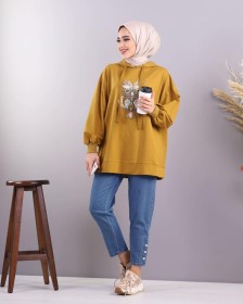 بلوز عملي فضفاض ~ قطن (SH -0153)