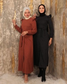 بلوز مصوف تريكو ,, طويل (SH -0254)