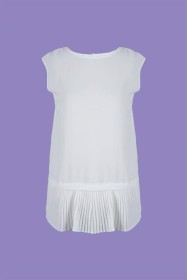 بلوز أساس أبيض ~ جورجيت (SH -0263)