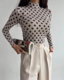 بلوز لايكرا قصير ~ (SH-00289)