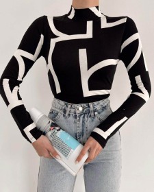 بلوز بدي حركات ~ لايكرا (SH-00292)