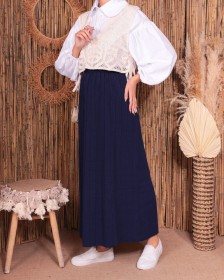 تنورة مصوفه~ تريكو (SK-00159)