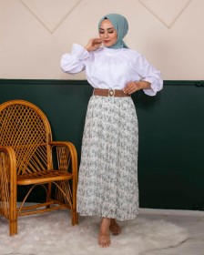 شيفون معرق~ مبطّنه (sk-00119)