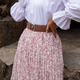 شيفون مورد ~ مبطّن (SK-00120)