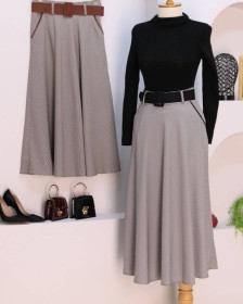 تنورة كرو كلوش ~ طويله (sk-00135)