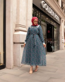 شيفون مبطّن ~ ID-00725