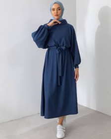 فستان خريفي وشتوي ~ تريكو (ID-00796)