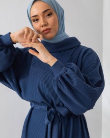 فستان خريفي وشتوي ~ تريكو (ID-00796)