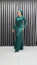 فستان سهرة طويل ~ ستان (DR-0148)