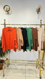 قميص ساتان ساده ~ (SH-00302)