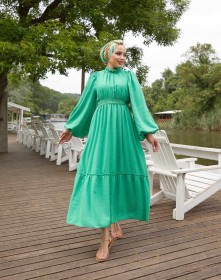 فستان عملي سادة,, (ID-00963)