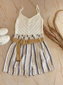 TS_0141 شورت  مخطط