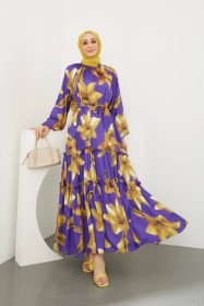 فستان صيفي مورد ~ ستان (ID-00944)