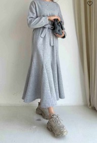 فستان عملي فضفاض (ID-00982)