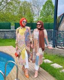 قميص كريب معرق~ صيفي (SH-00318)